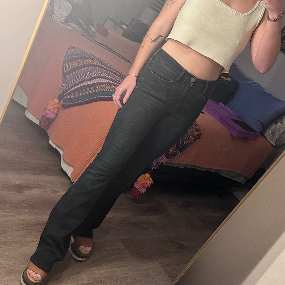 Frame Denim Dark Wash Le High Flare Jeans